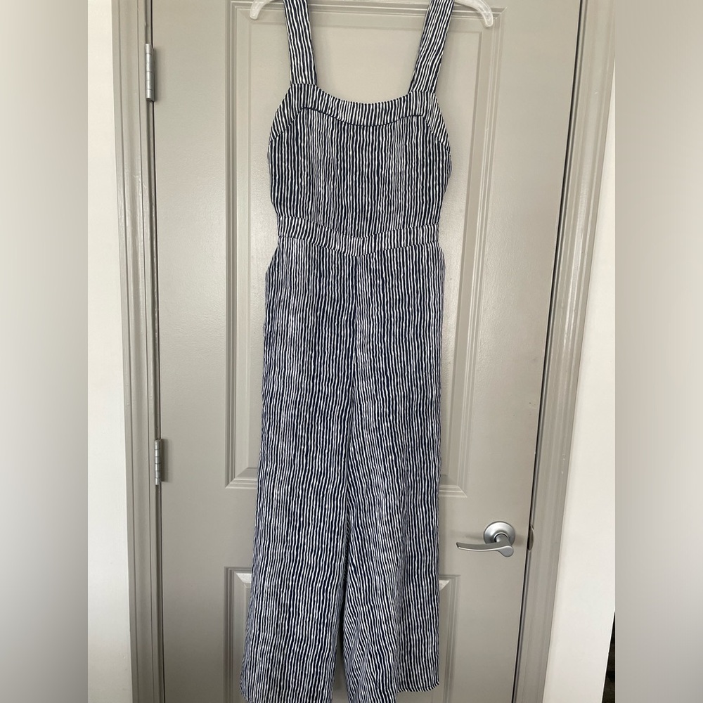 ASHER Navy and White Jumpsuit